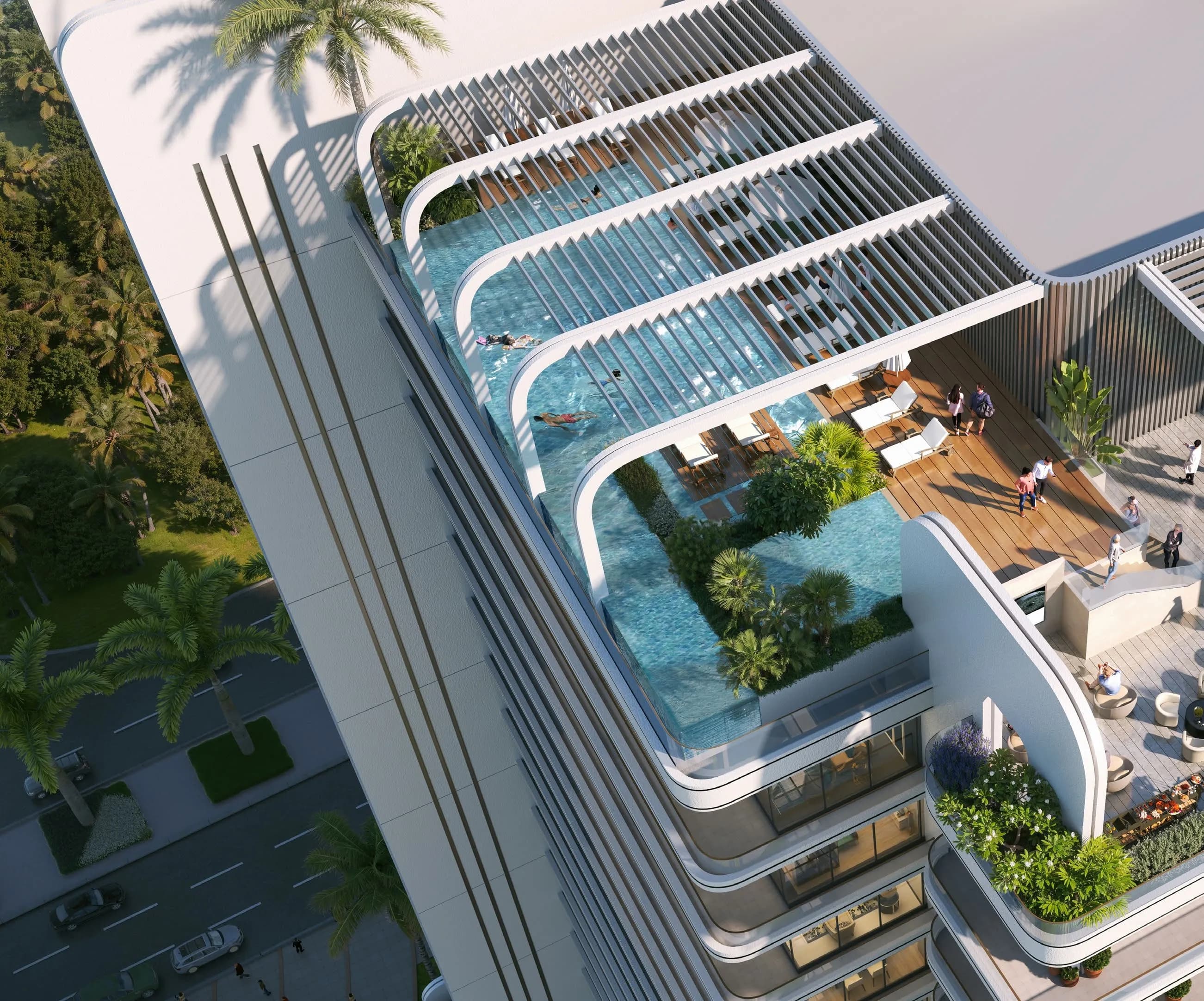 Le Blanc amenity Adult & Kids' Pools - Dubailand Residence Complex, Dubai - by Imtiaz Development