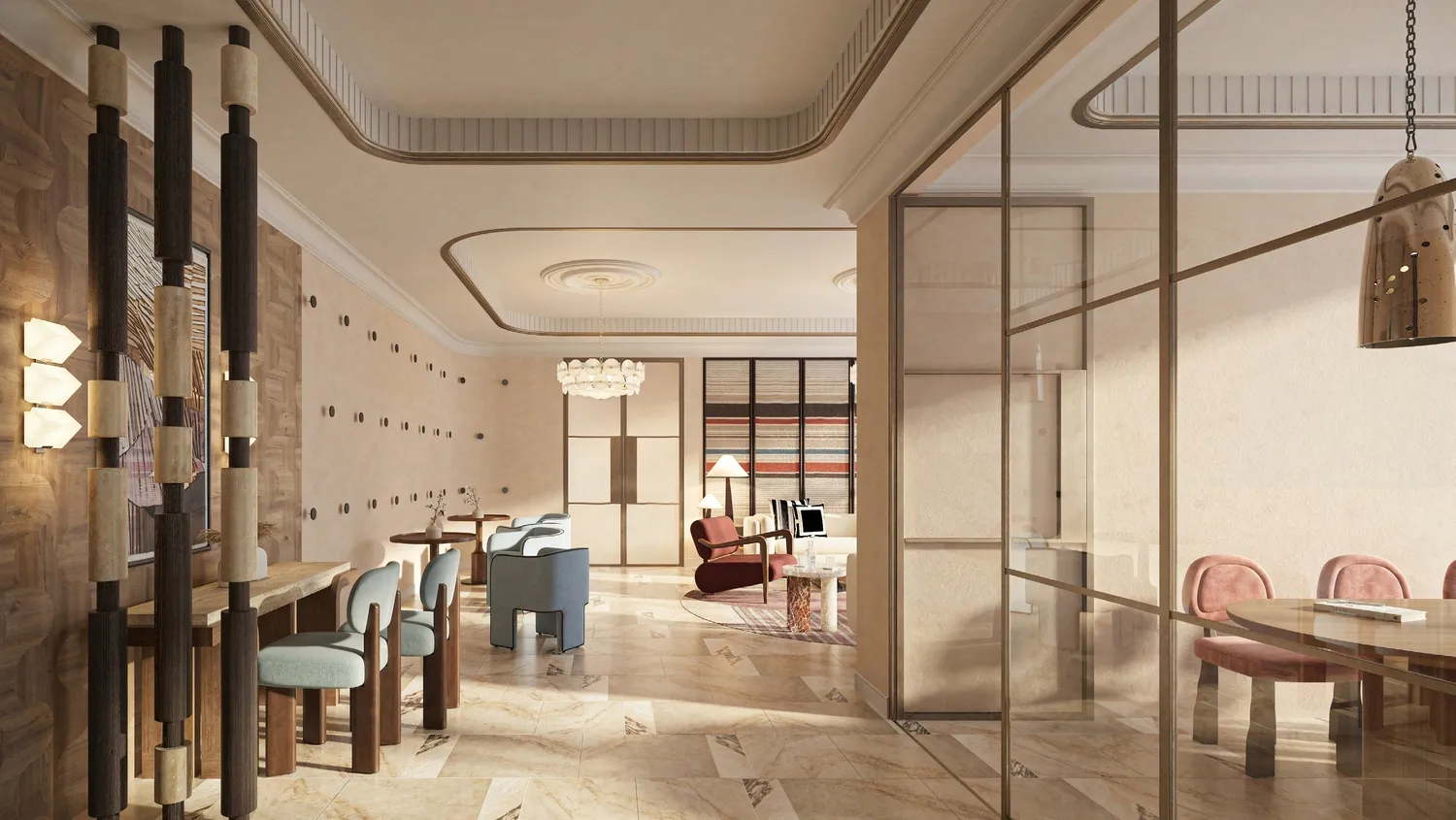 Le Château amenity Event Room & Library in Al Jazeera Al Hamra Industrial, Ras Al Khaimah, by Beyond Developments