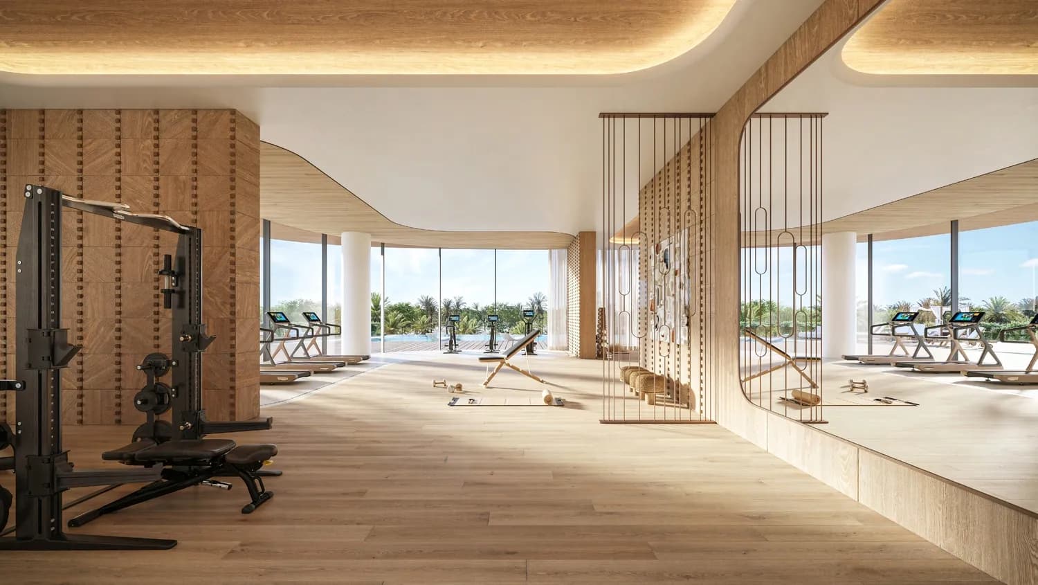 Le Château amenity Gym in Al Jazeera Al Hamra Industrial, Ras Al Khaimah, by Beyond Developments