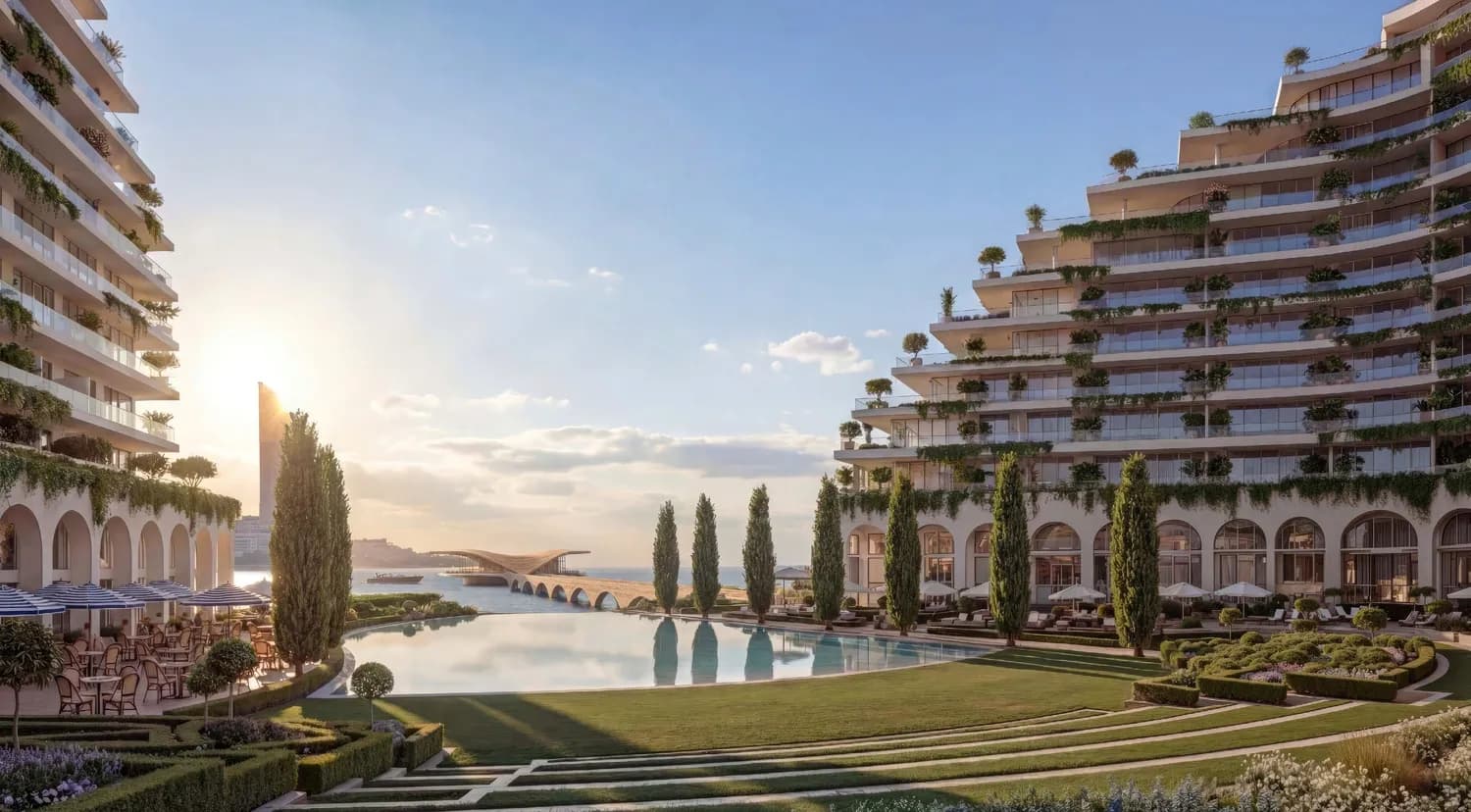 Le Château amenity Landscaped Gardens - Al Jazeera Al Hamra Industrial, Dubai - by Beyond Developments