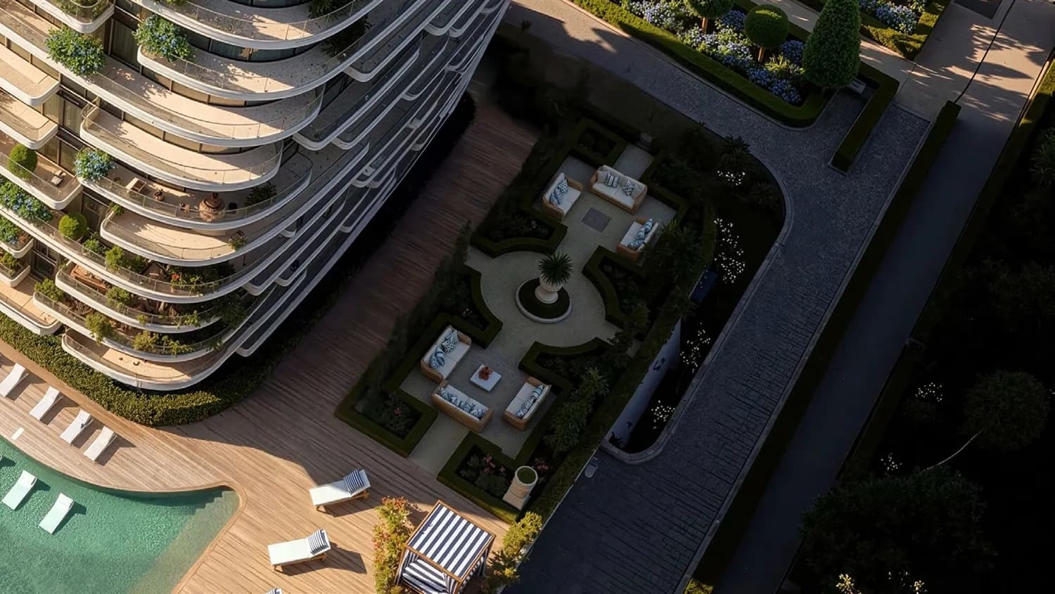 Le Château amenity Outdoor Dining & Barbecue Area - Al Jazeera Al Hamra Industrial, Dubai - by Beyond Developments