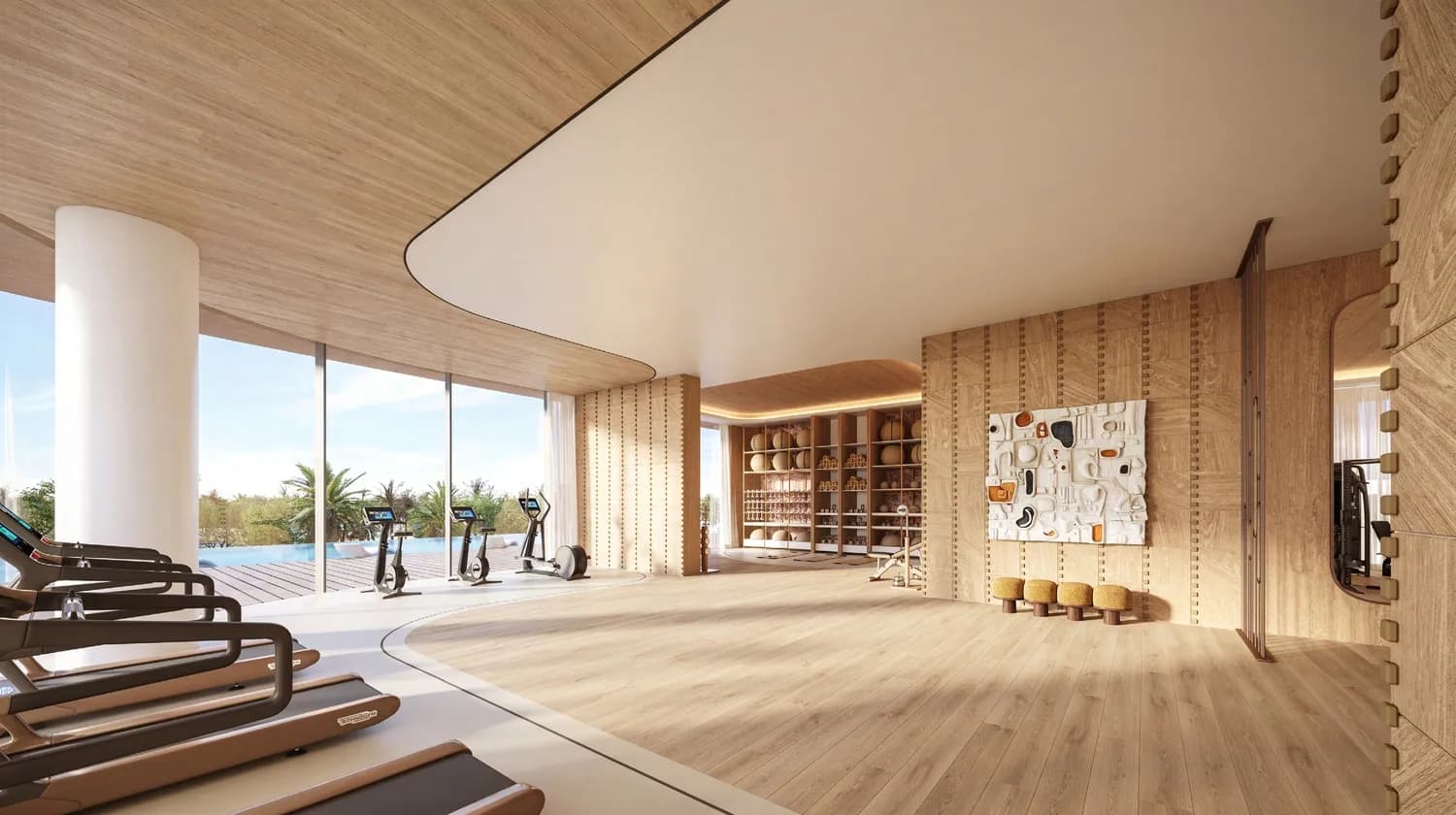 Le Château amenity Yoga Area - Al Jazeera Al Hamra Industrial, Dubai - by Beyond Developments