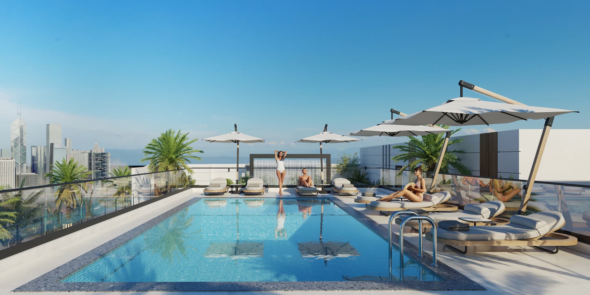 Lilian Residences amenity Rooftop Pool in Dubai South, Dubai, by London Gate