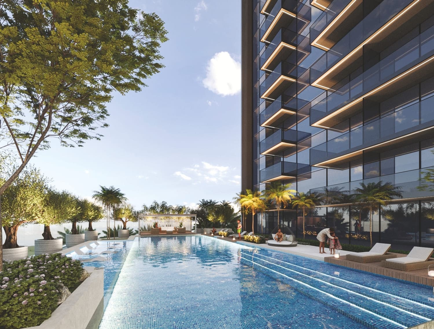 Lilium Tower amenity Swimming Pool - JVT (Jumeirah Village Triangle), Dubai - by Tiger Group