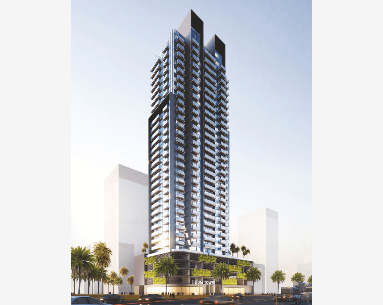 Lilium Tower exterior view - JVT (Jumeirah Village Triangle), Dubai - by Tiger Group