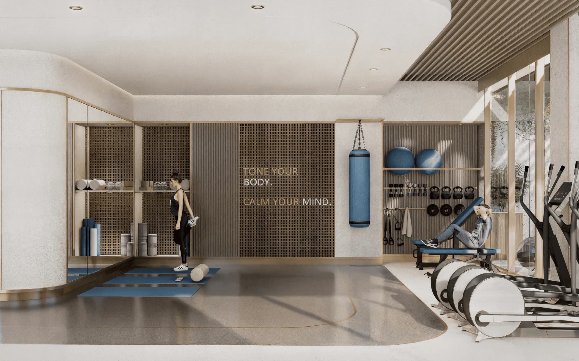 Liora amenity Pilates & Yoga Area in Dubai Islands, Dubai, by Jaiedco Development