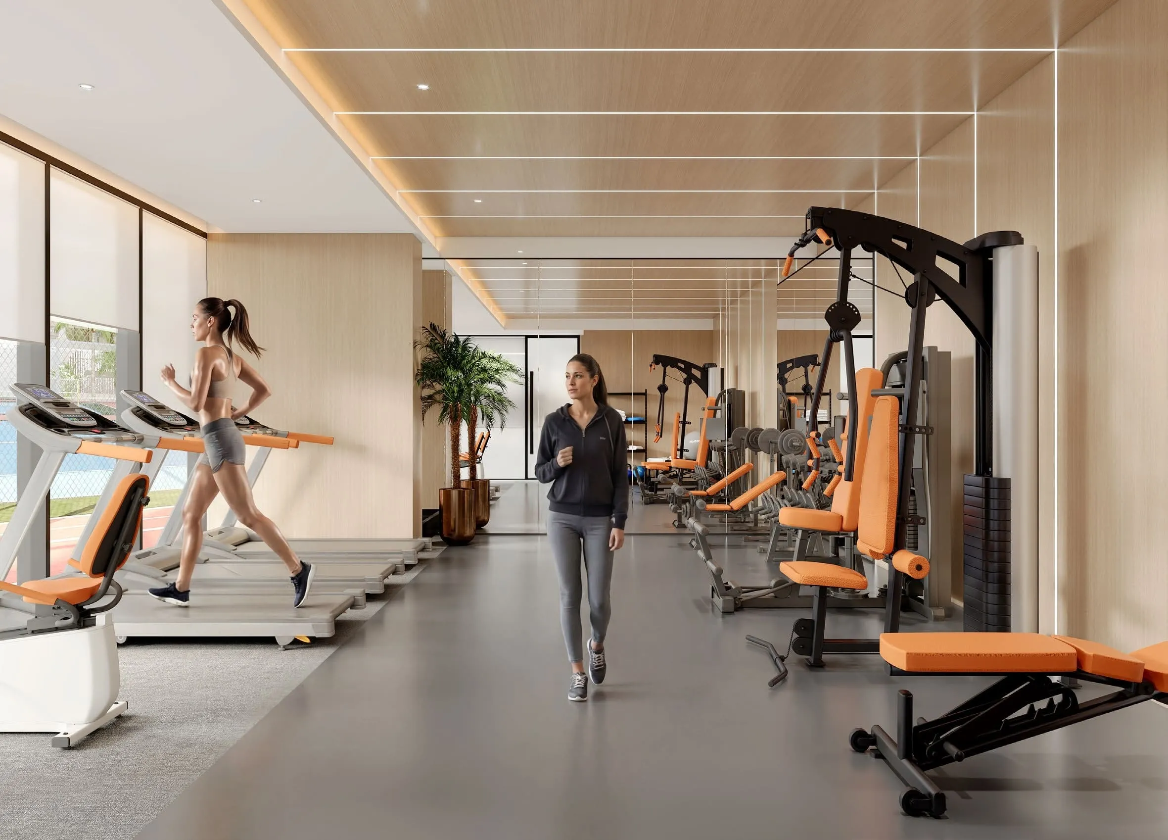 Listone Residence amenity Indoor Gym - Dubai International City, Dubai - by Lion Stone Properties
