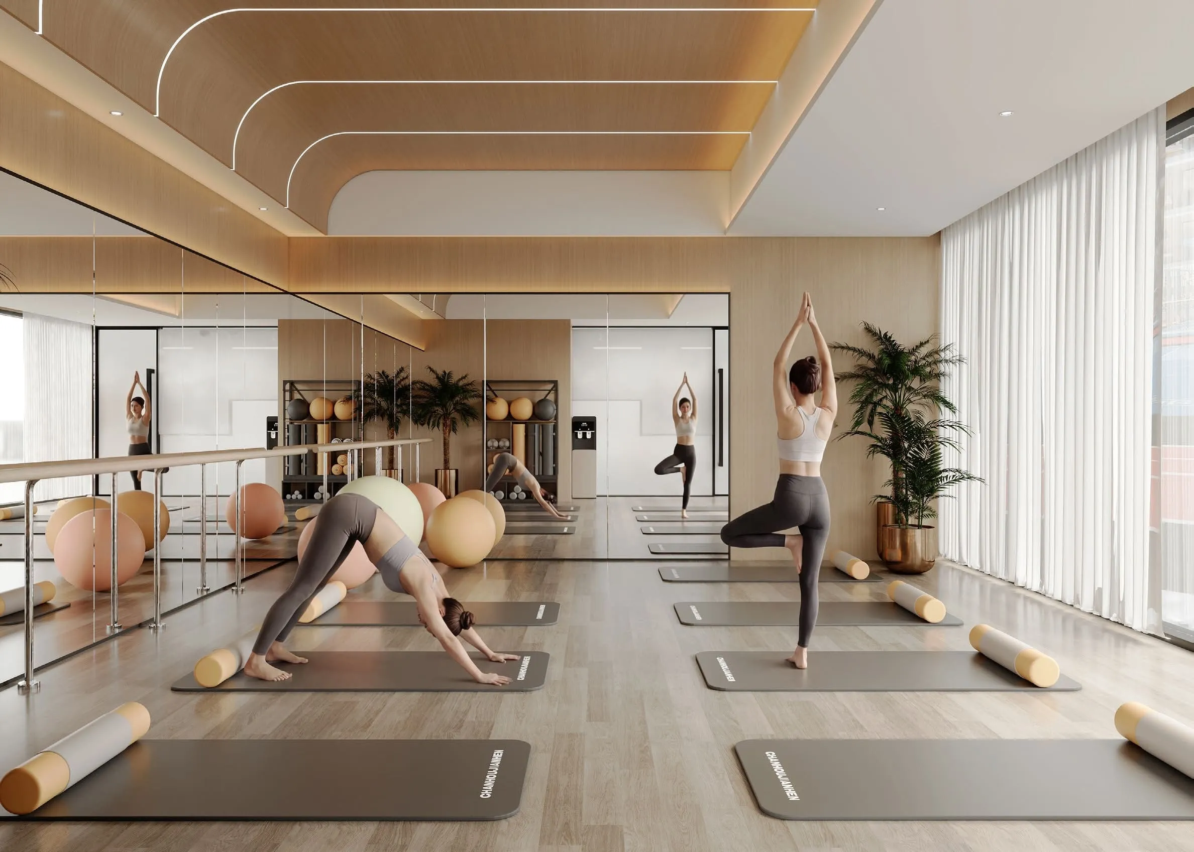 Listone Residence amenity Indoor Yoga Studio - Dubai International City, Dubai - by Lion Stone Properties