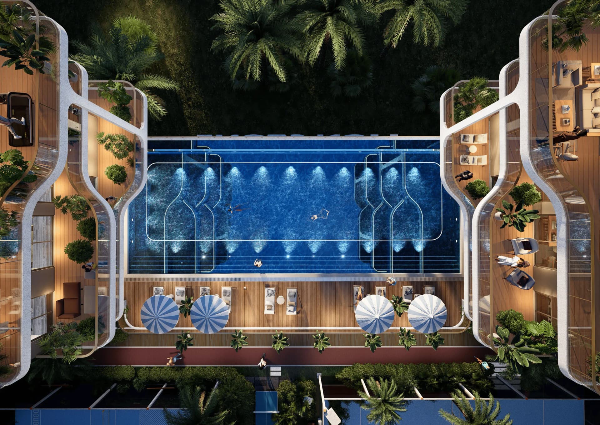 Listone Residence amenity Infinity Pool in Dubai International City, Dubai, by Lion Stone Properties