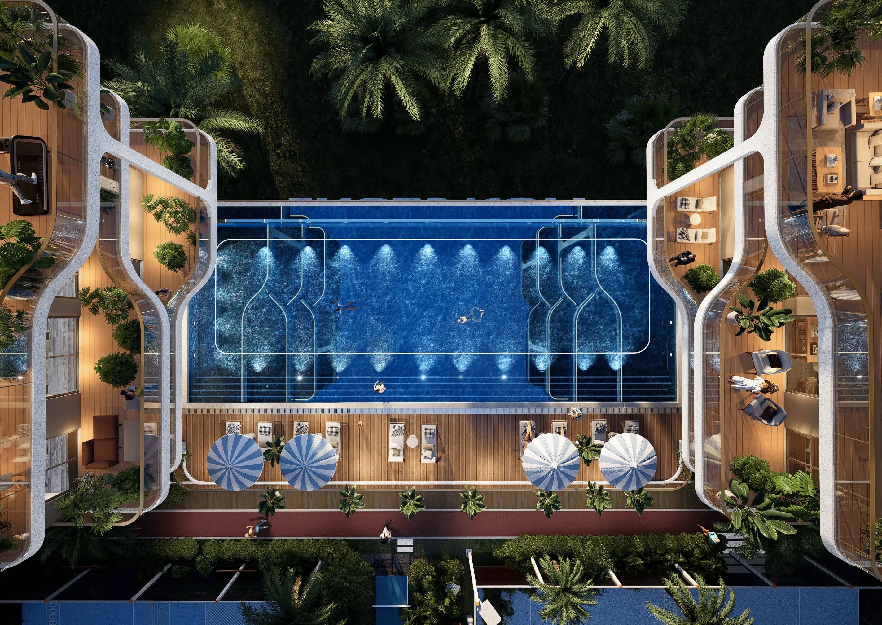 Listone Residence amenity Infinity Pool - Dubai International City, Dubai - by Lion Stone Properties
