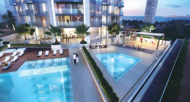 LIV Marina amenity Swimming Pool in Jumeirah Beach Residence (JBR), Dubai