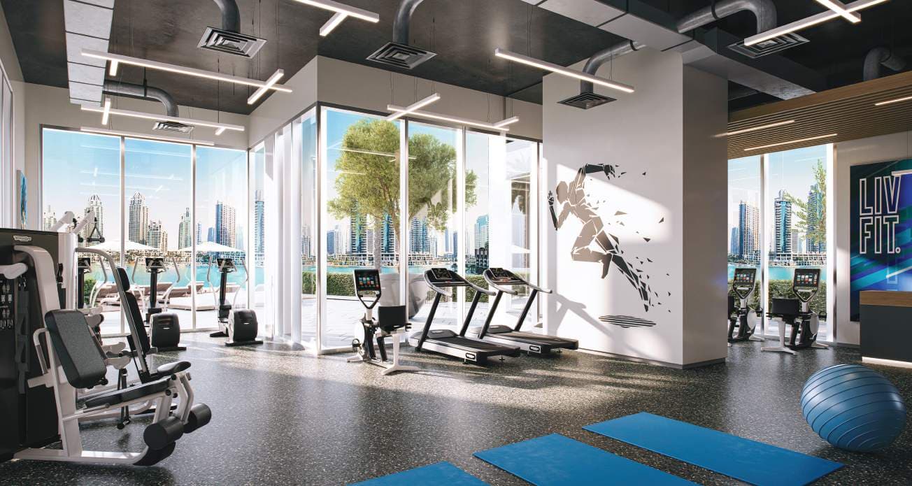 LIV Marina amenity Gym in Jumeirah Beach Residence (JBR), Dubai