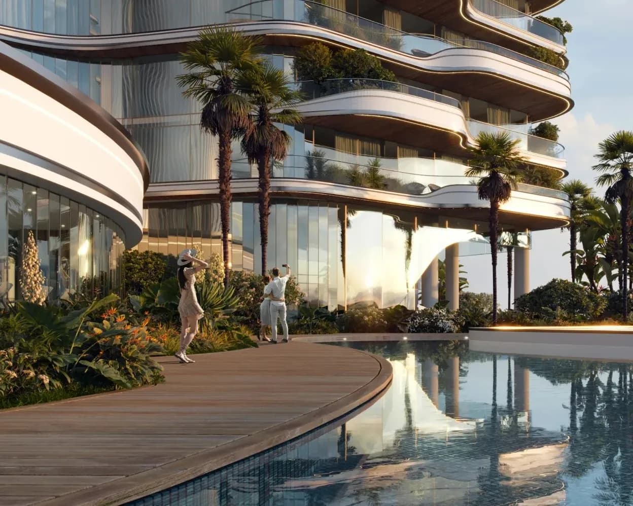 LIV Oceanside amenity Family Pool - Palm Deira, Dubai - by LIV