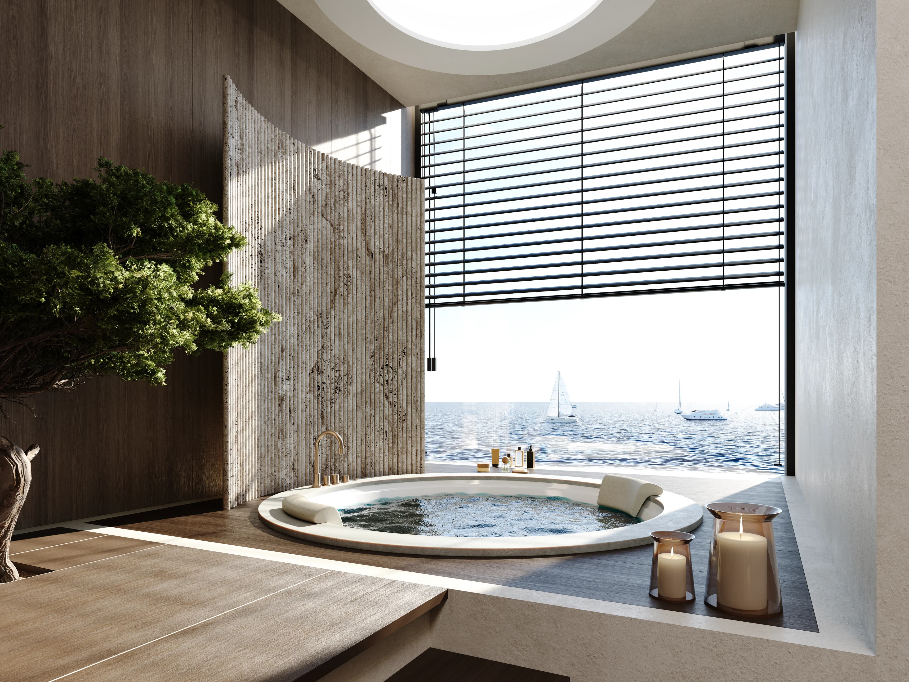 LIV Oceanside amenity Jacuzzi - Palm Deira, Dubai - by LIV