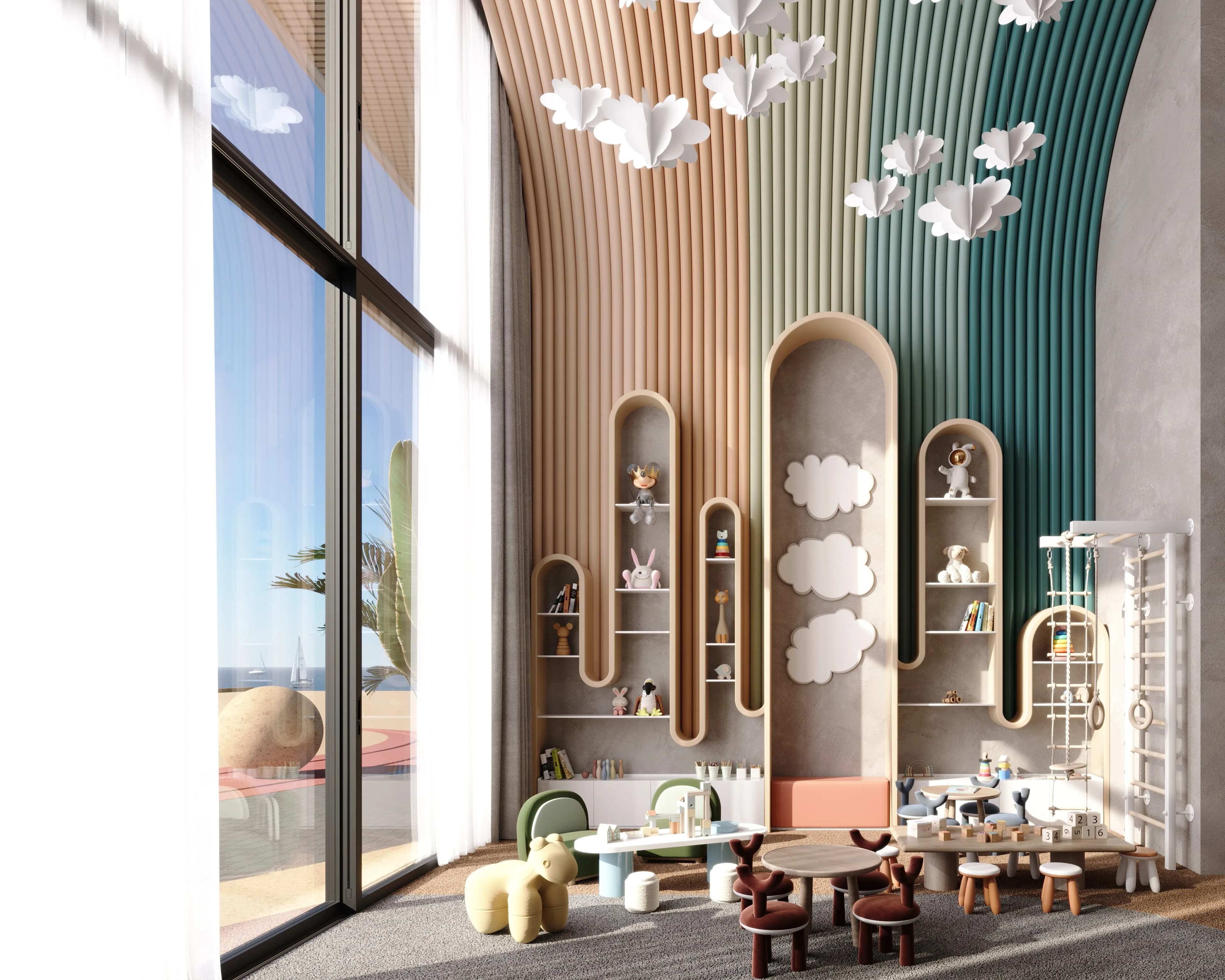 LIV Oceanside amenity Kids Play Room - Palm Deira, Dubai - by LIV