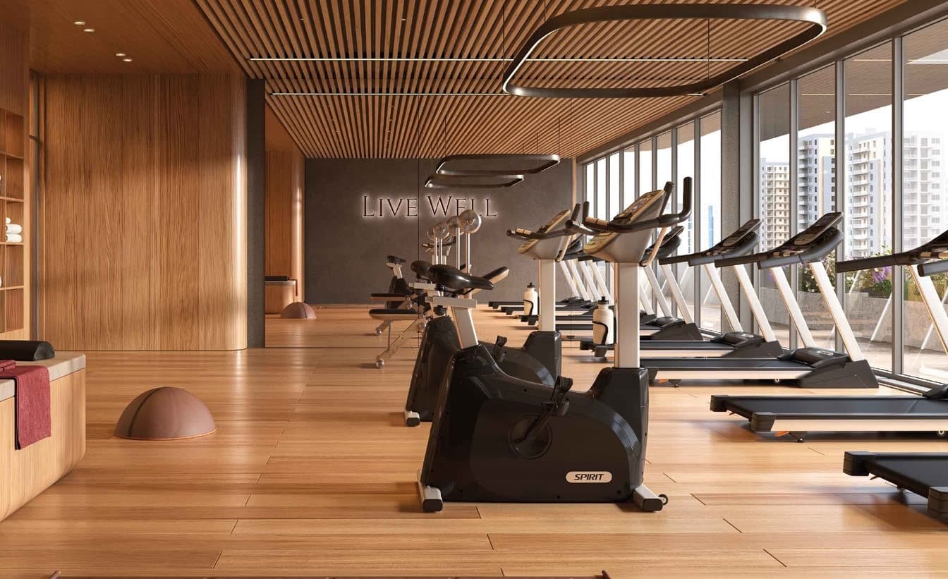 Livel Residenza amenity Indoor Gym - JVC (Jumeirah Village Circle), Dubai - by Vantage Developments