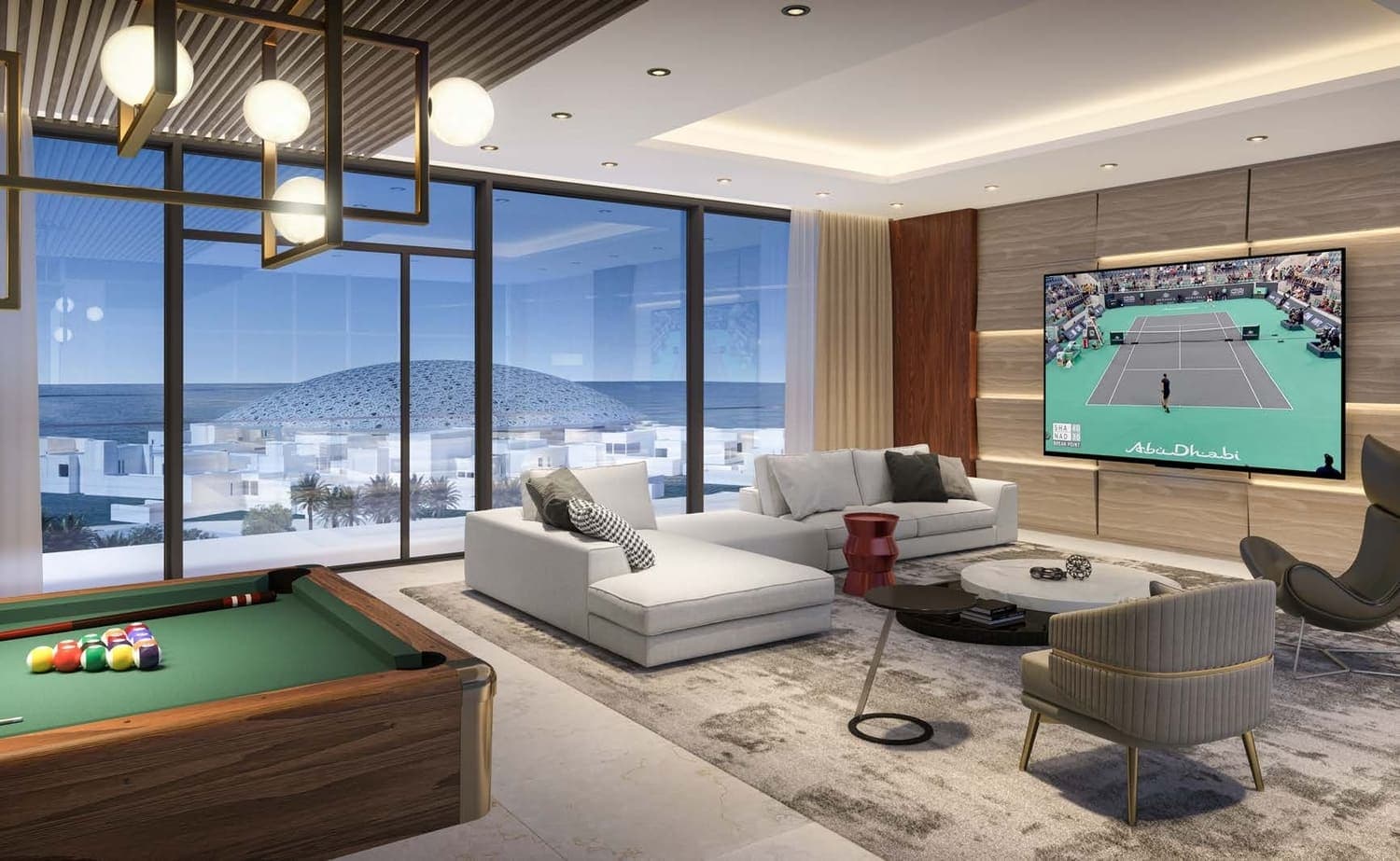 Louvre Abu Dhabi Residences amenity Salle De Jeux in Al Saadiyat island, Abu Dhabi, by ALDAR