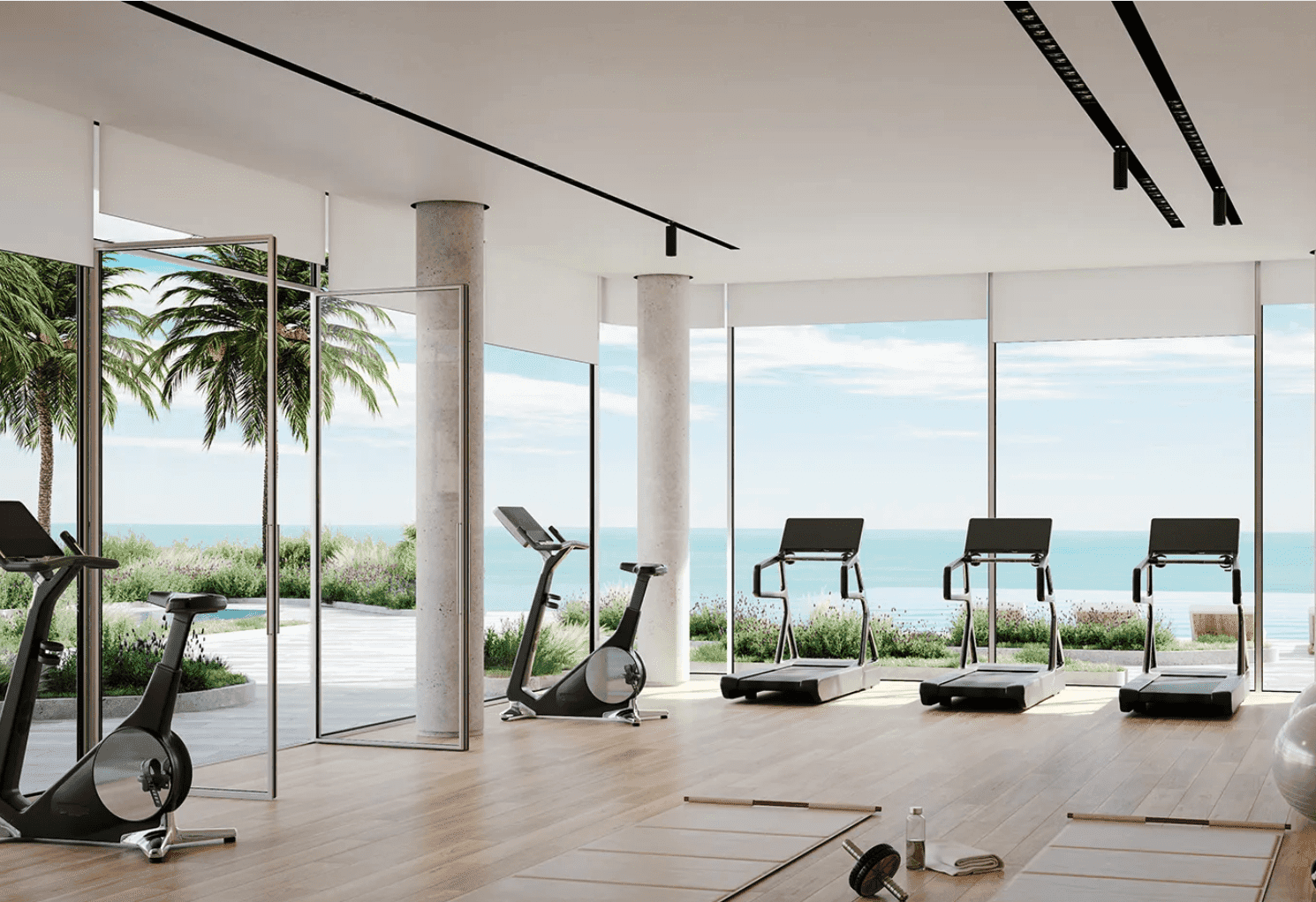 Luce amenity Fitness Area - Palm Jumeirah, Dubai - by Taraf Holding