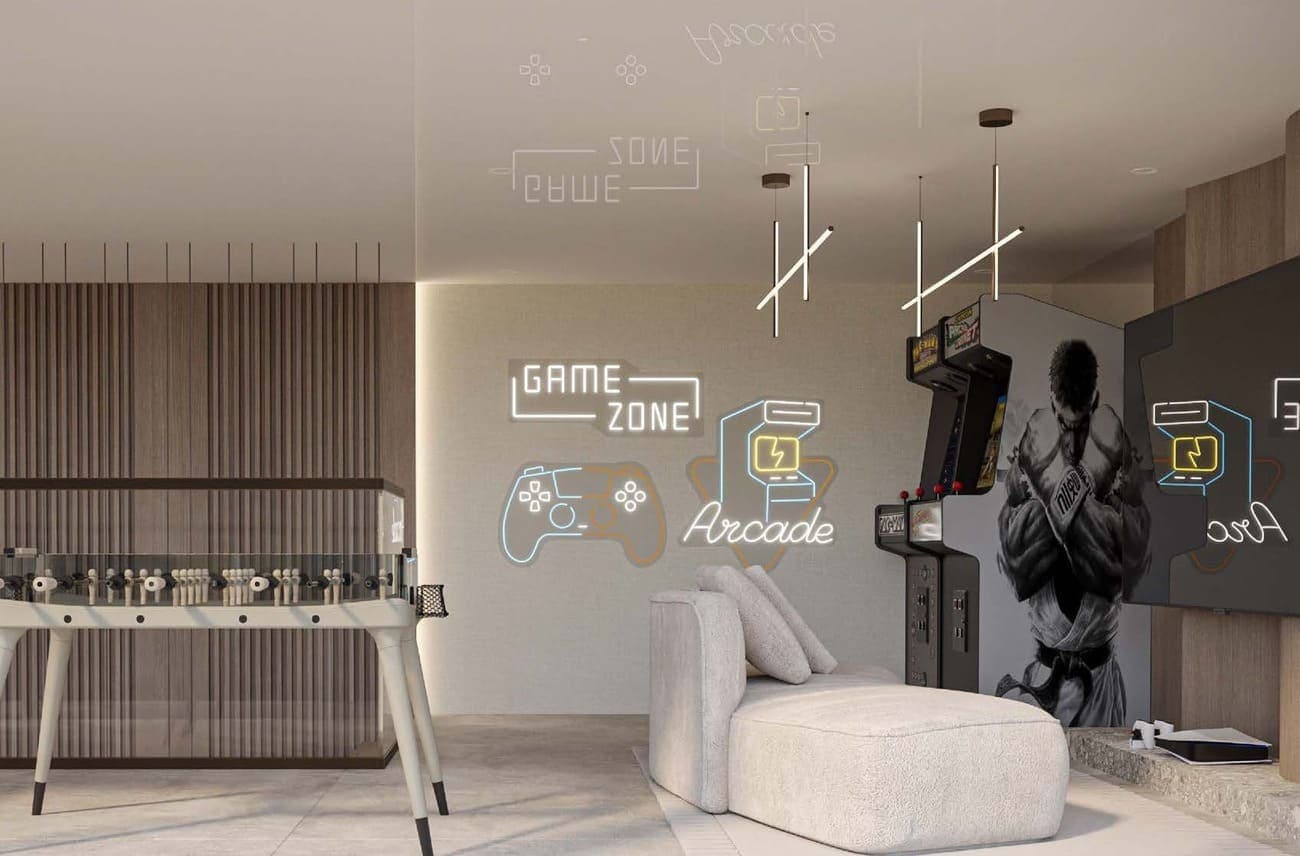 Lucky Oasis Residence amenity Arcade Room - JVC (Jumeirah Village Circle), Dubai - by Lucky Aeon