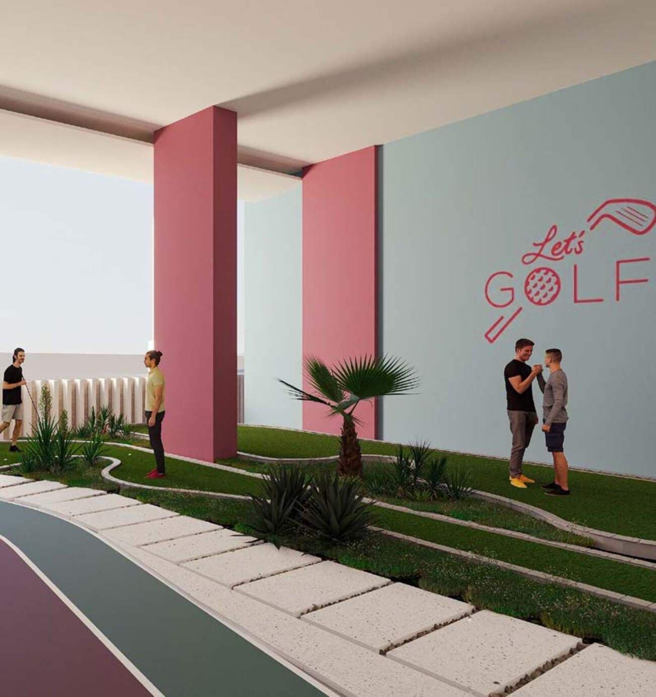 Lucky Oasis Residence amenity Mini Golf Course - JVC (Jumeirah Village Circle), Dubai - by Lucky Aeon