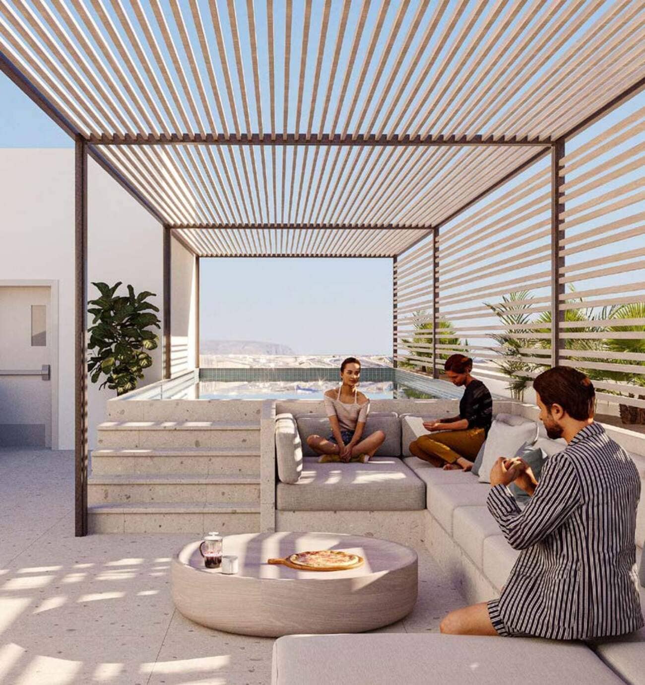 Lucky Oasis Residence amenity Rooftop Sky Lounge - JVC (Jumeirah Village Circle), Dubai - by Lucky Aeon