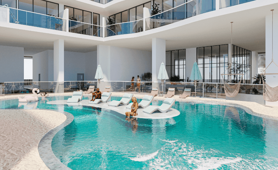 Lucky Oasis Residence amenity Swimming Pool - JVC (Jumeirah Village Circle), Dubai - by Lucky Aeon