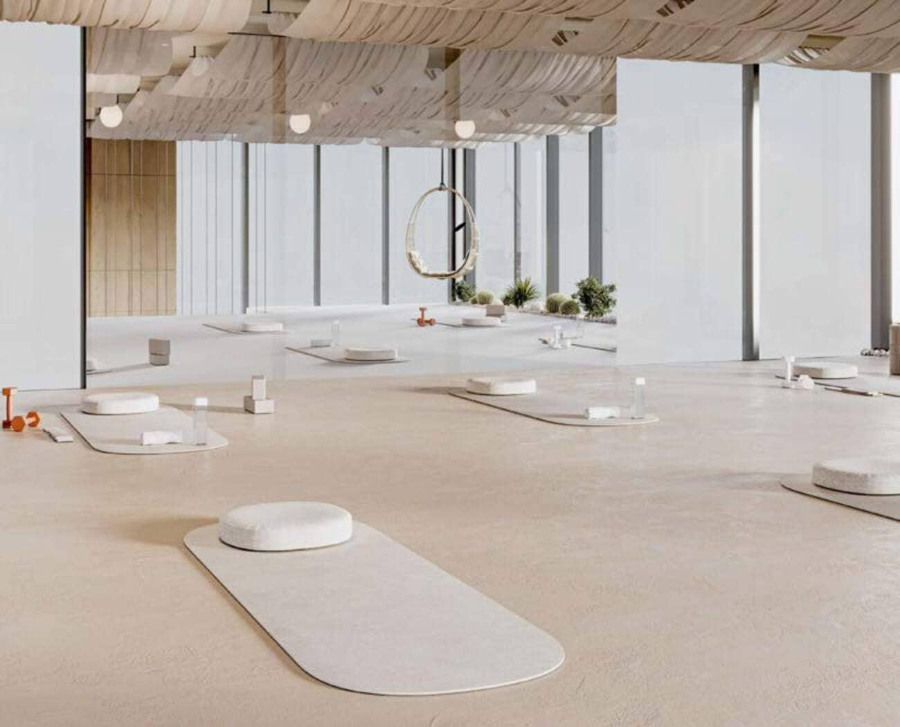 Lucky Oasis Residence amenity Yoga Room - JVC (Jumeirah Village Circle), Dubai - by Lucky Aeon