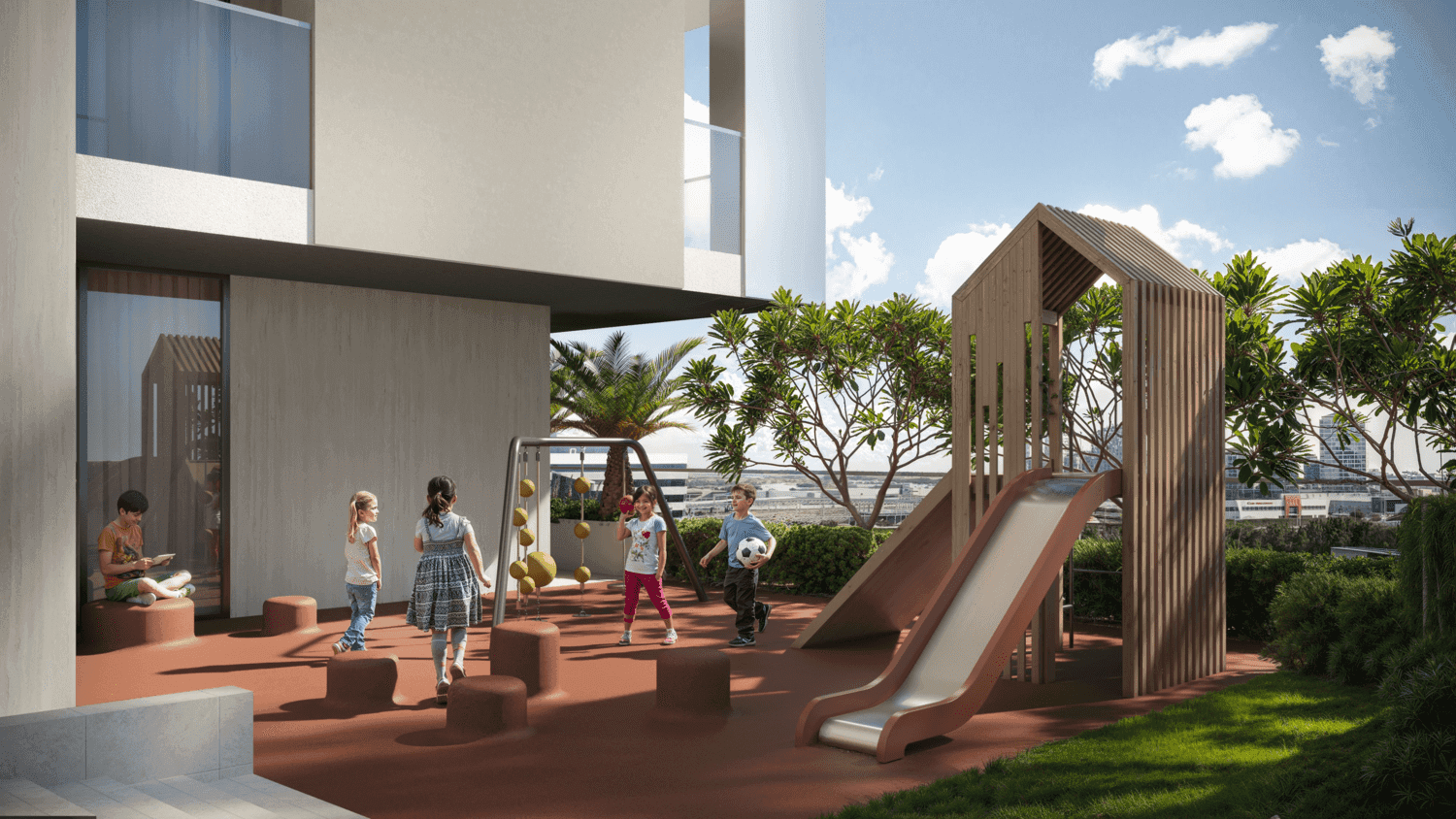 LUM1NAR amenity Outdoor Kids Play Area - JVT (Jumeirah Village Triangle), Dubai - by Object 1