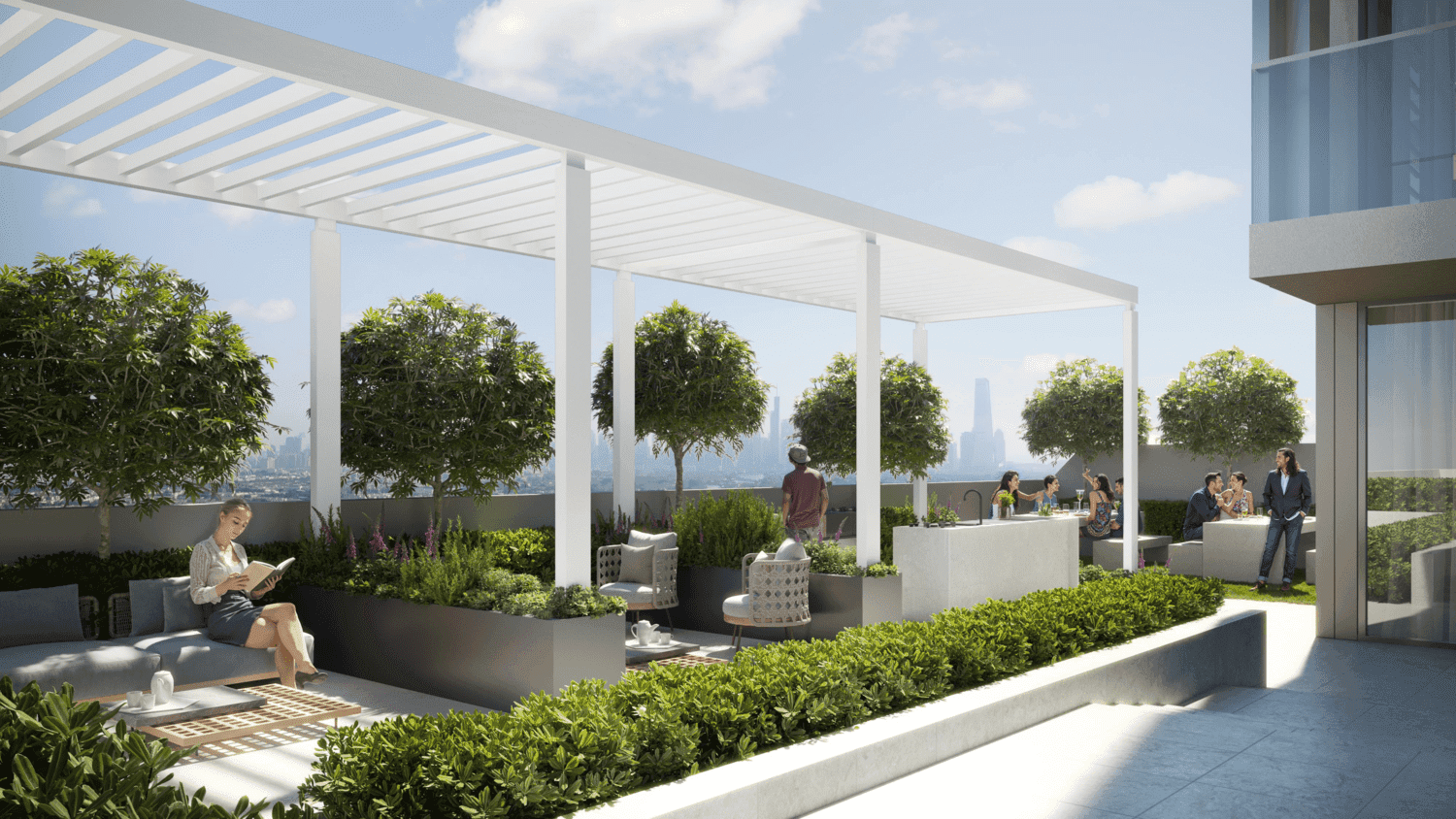 LUM1NAR amenity Outdoor Lounge - JVT (Jumeirah Village Triangle), Dubai - by Object 1