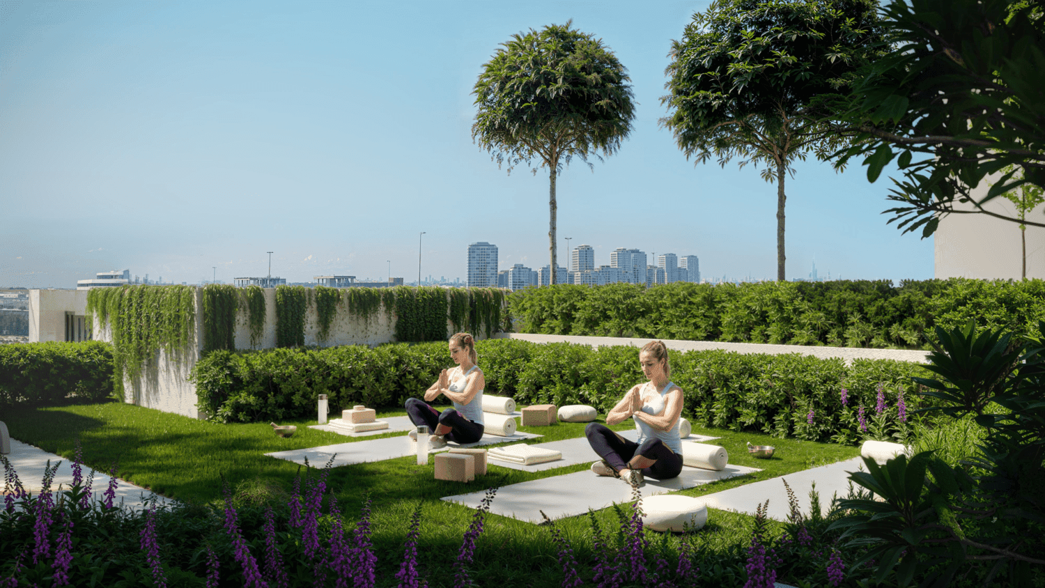 LUM1NAR amenity Outdoor Yoga Lounge - JVT (Jumeirah Village Triangle), Dubai - by Object 1