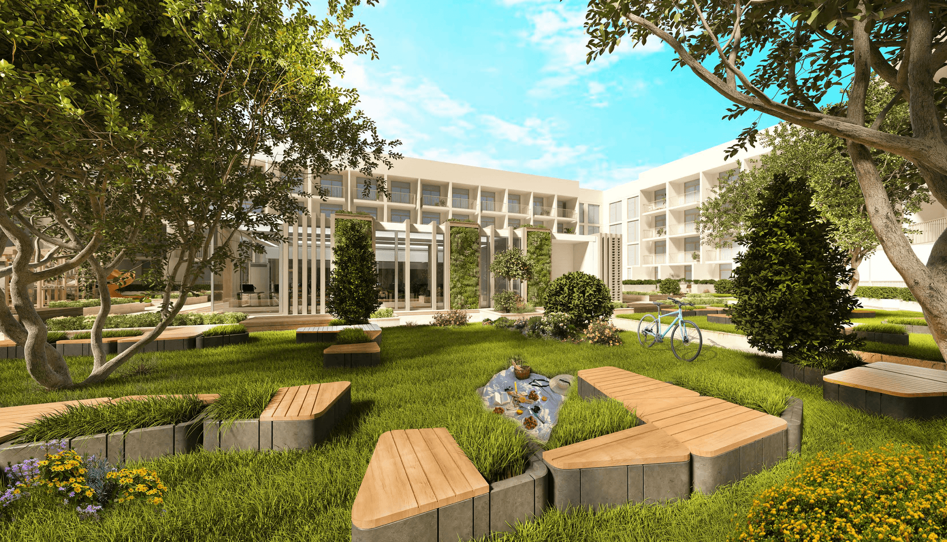 Luma22 amenity Garden in JVC (Jumeirah Village Circle), Dubai, by TownX