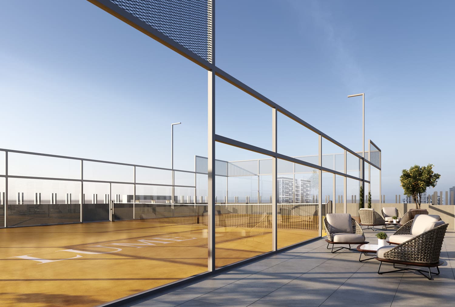 Lume Residences amenity Padel Court - JVC (Jumeirah Village Circle), Dubai - by S and S