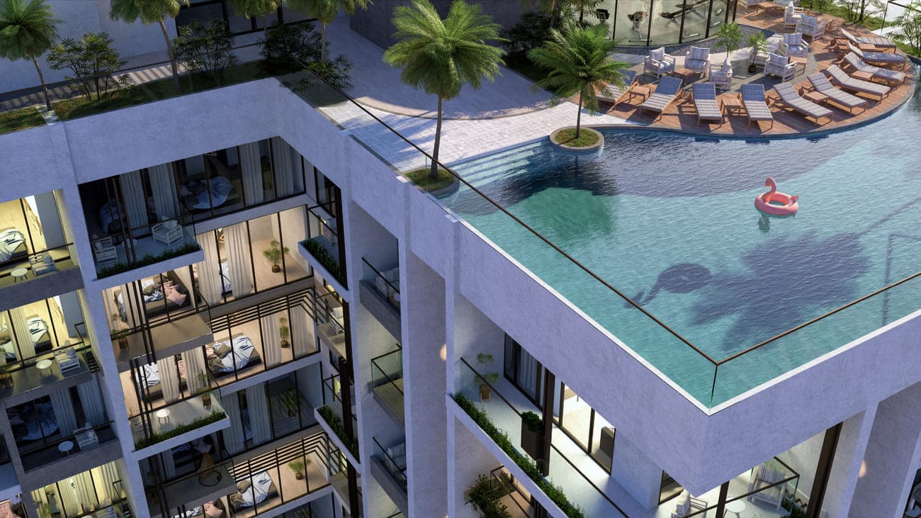 Lumiere Heights amenity Infinity Edge Pool - Al Jaddaf Waterfront, Dubai - by AJ Gargash