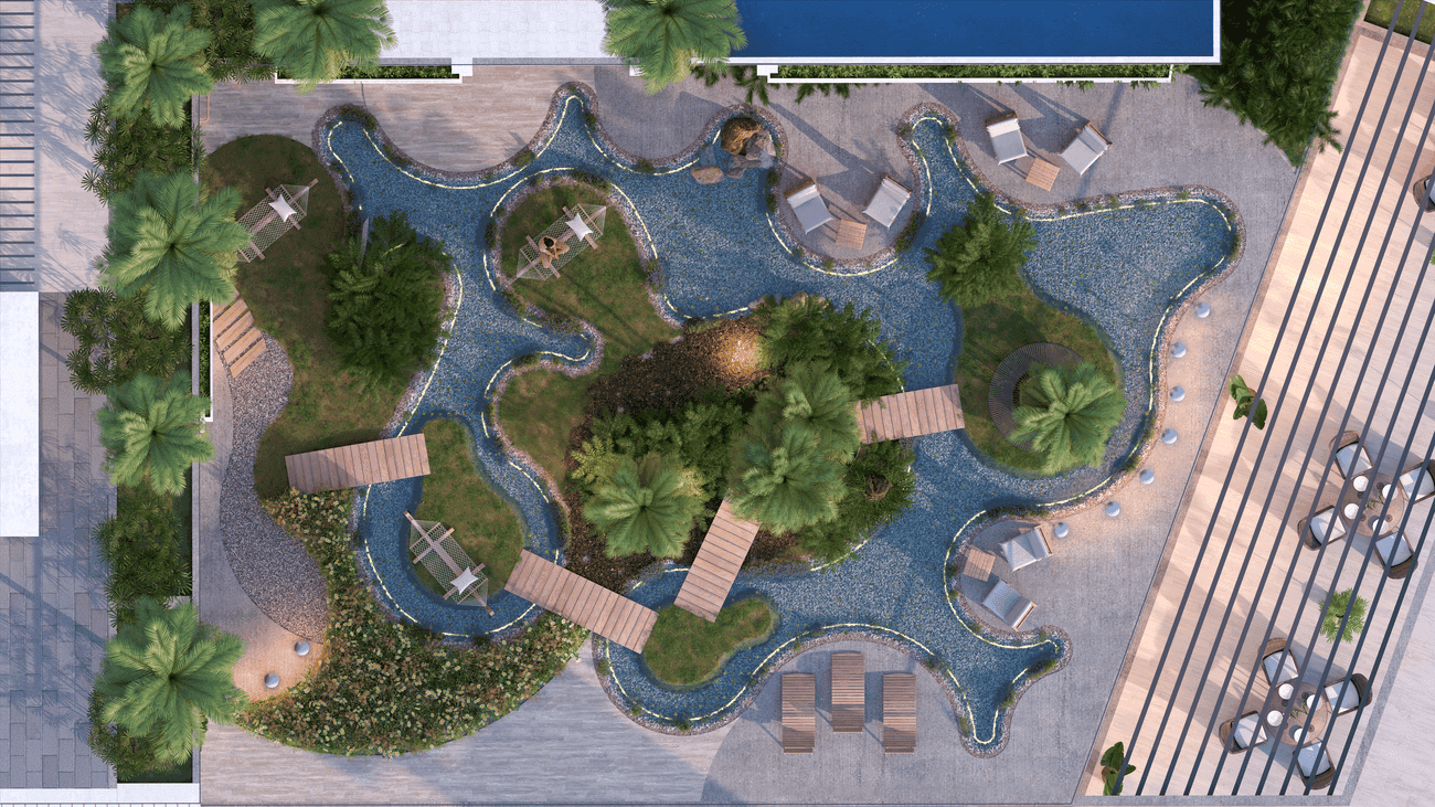 Lumiere Heights amenity Serenity Gardens - Al Jaddaf Waterfront, Dubai - by AJ Gargash