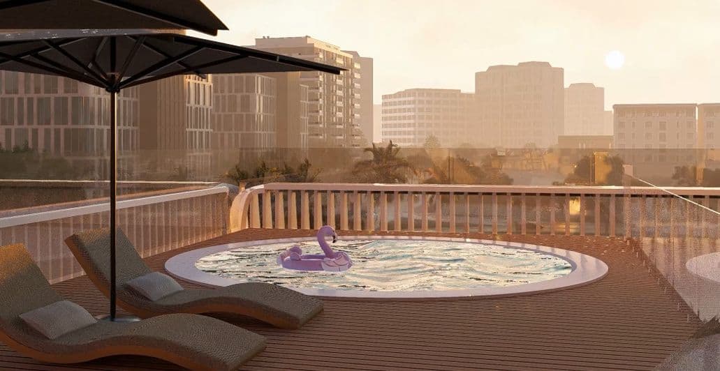 Luxury Canal Residences amenity Jacuzzi - Dubai Islands, Dubai - by Prestige One Developments
