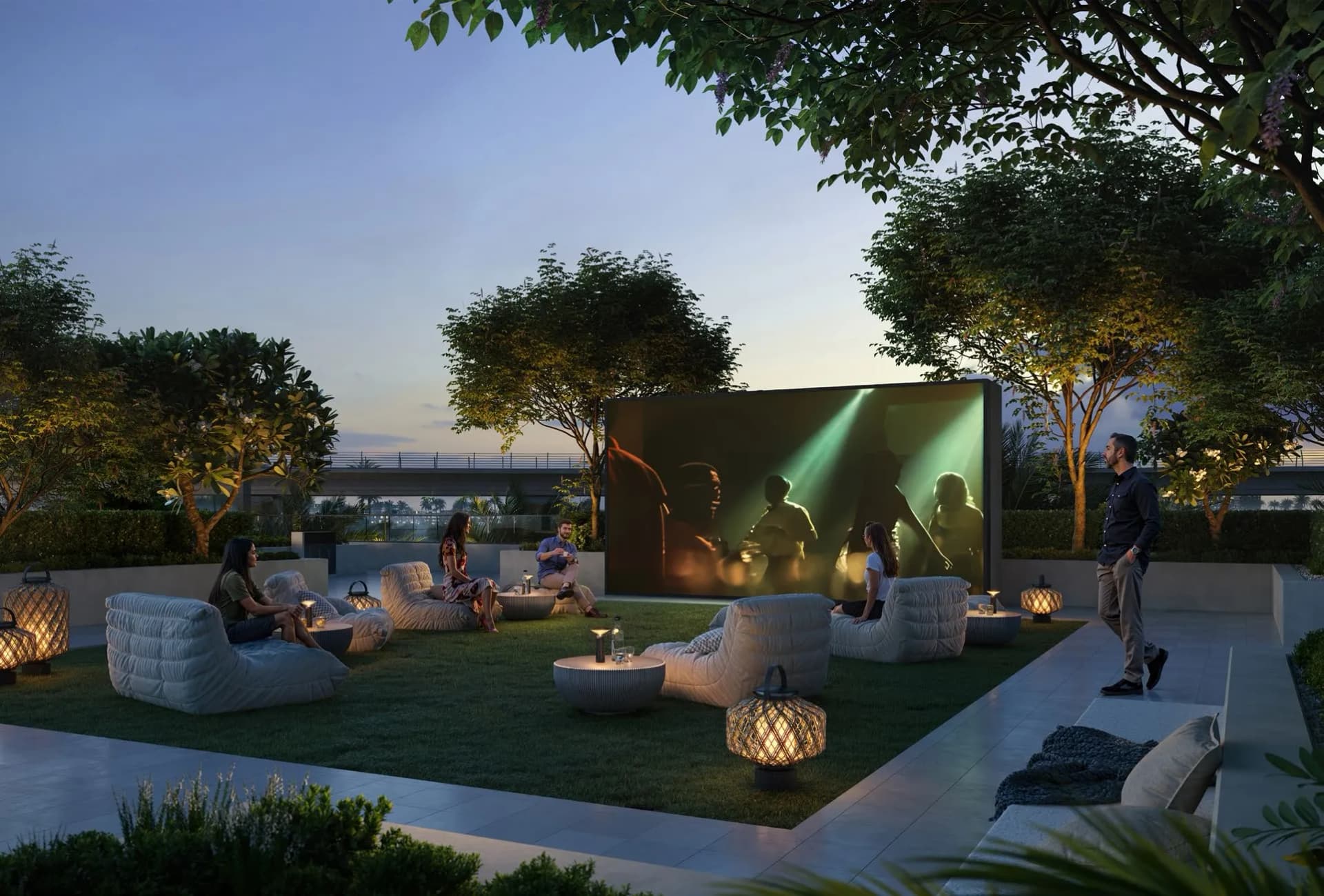 Lyvia By Palace amenity Outdoor Cinema in Green Gate at Dubai Creek Harbour, Dubai, by Emaar