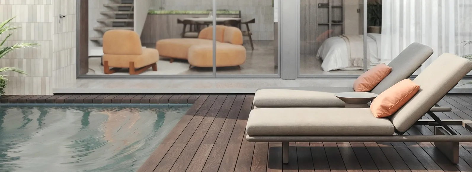Lyvin Gardens amenity Pool Deck - Badung, Dubai - by Lyvin Properties