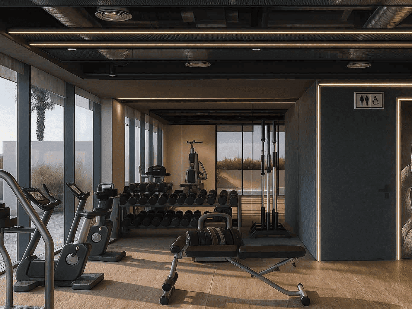 MAAK Residence amenity Gym - Dubai South, Dubai - by Maakdream Properties