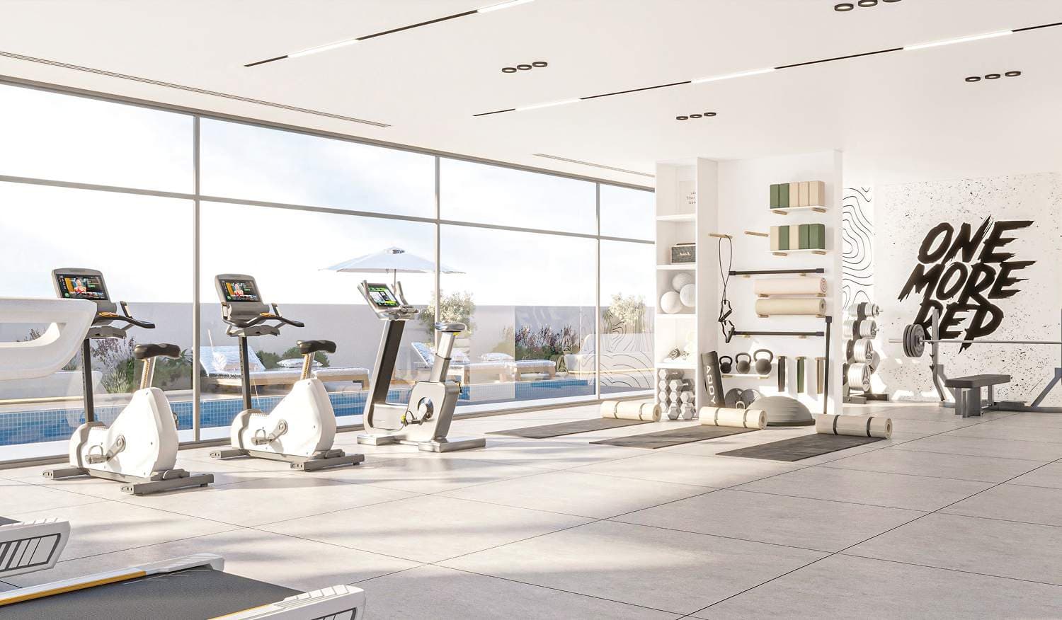 Maas Azur Residence amenity Gym - JVC (Jumeirah Village Circle), Dubai - by Maas Developers
