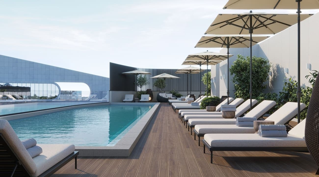 MAG 777 amenity Infinity Pool in Dubai Sports City, Dubai