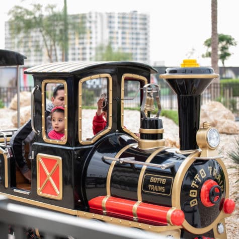 Maha Townhouses amenity Kids Train in Town Square, Dubai, by Nshama Group