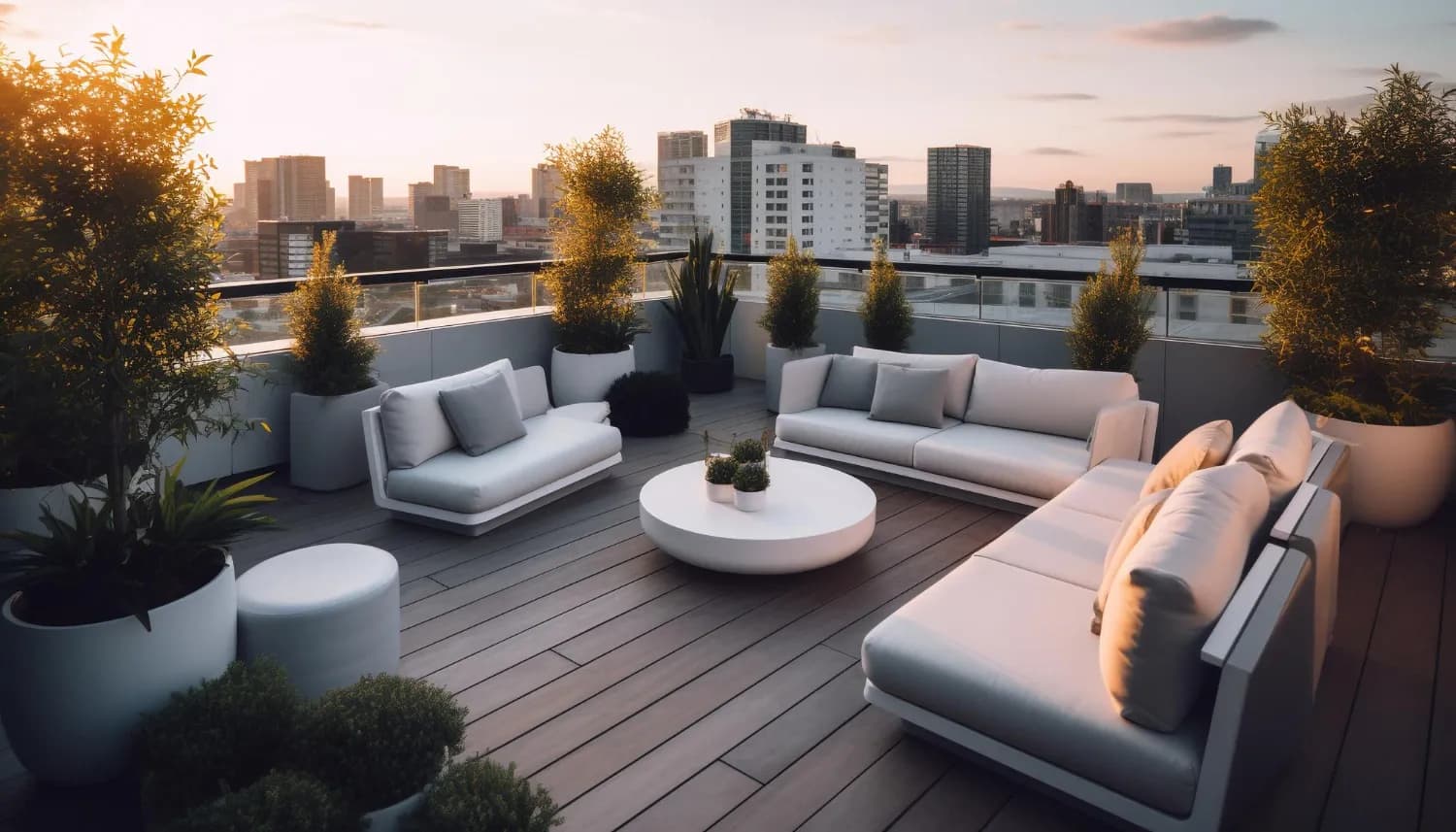Maison Cannelle Residence amenity Rooftop Lounge Area - Al Furjan, Dubai - by Casa Moderna