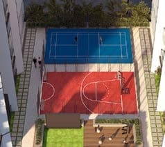 Maison Elysee amenity Sport Courts in JVC (Jumeirah Village Circle), Dubai, by Pantheon