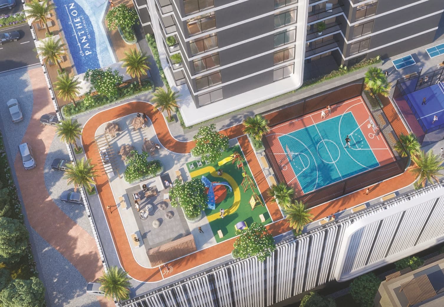 Maison Elysee III amenity Outdoor Workout Area - JVC (Jumeirah Village Circle), Dubai - by Pantheon