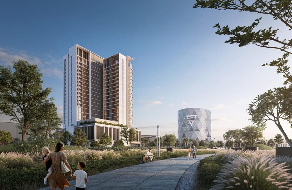 Mallside Residence exterior view - Dubai Hills, Dubai - by Royal Development Company