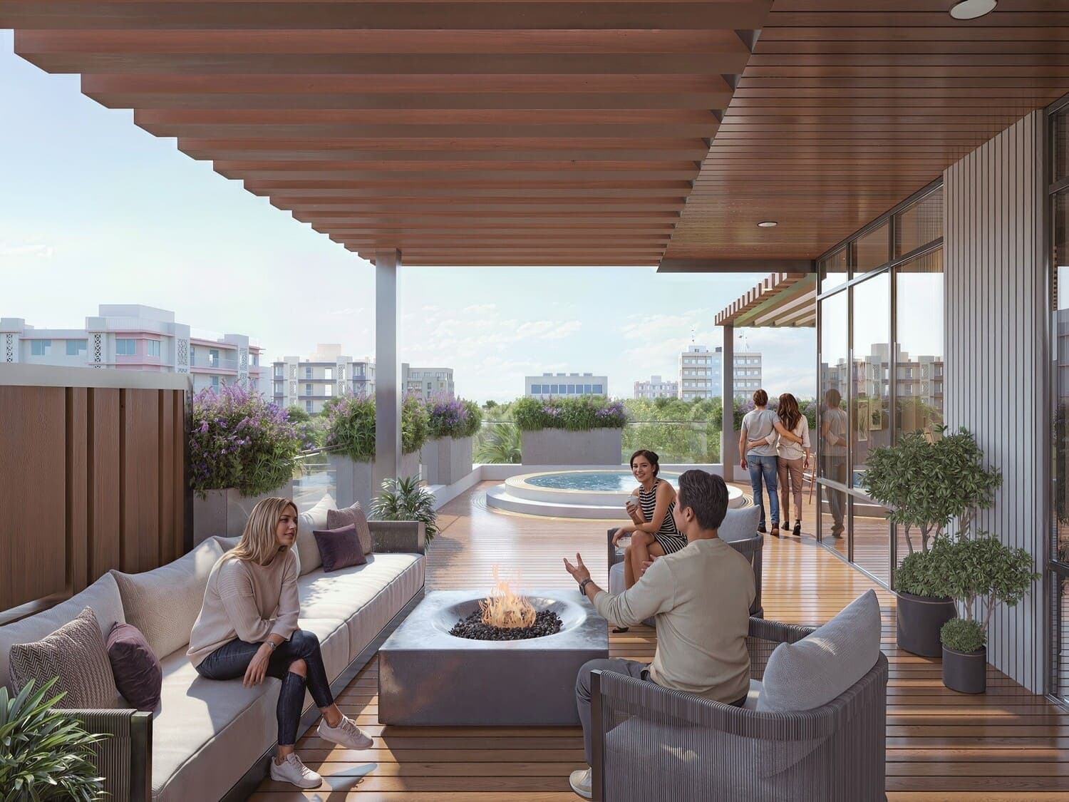 Manam Pearl amenity Outdoor Sitting - Jebel Ali Village, Dubai - by Manam Realty