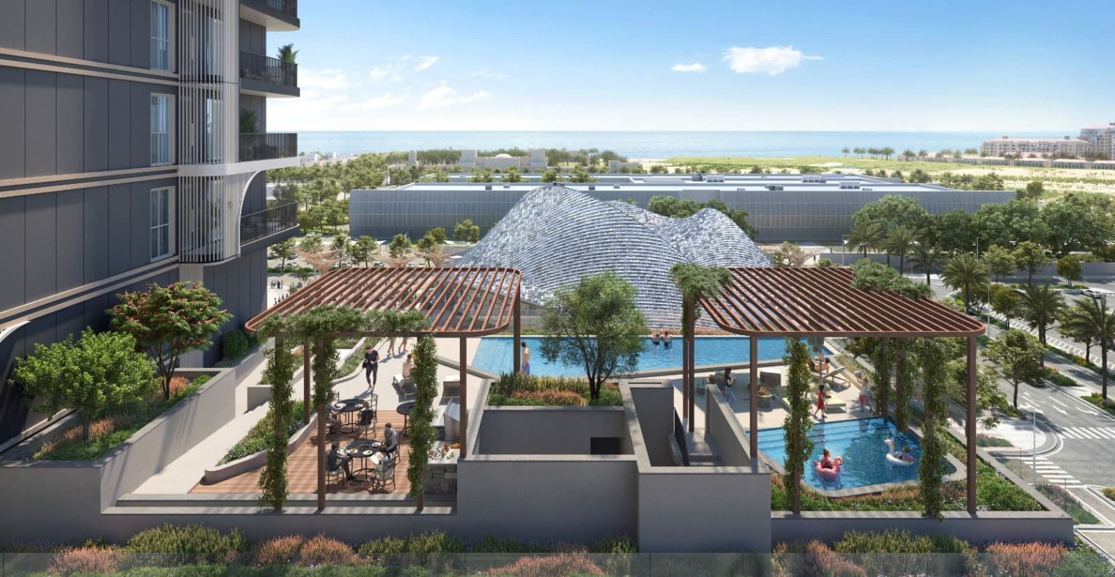 Manarat Living 2 amenity Swimming Pool - Al Saadiyat island, Dubai - by ALDAR