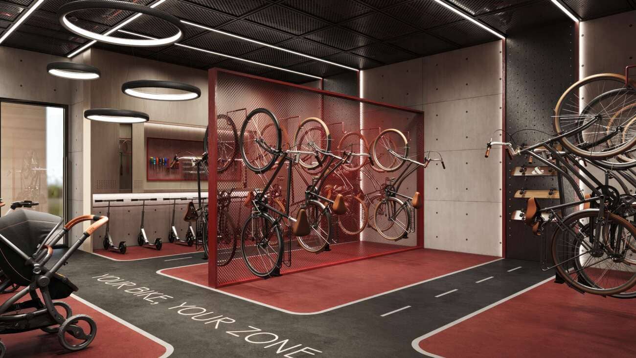 Manarat Living 3 amenity Bicycle Racks - Al Saadiyat island, Dubai - by ALDAR