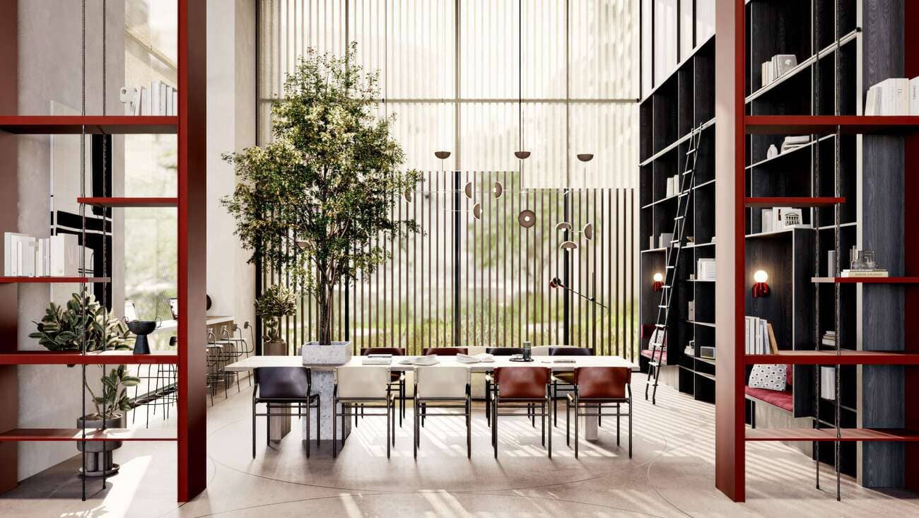 Manarat Living 3 amenity Business Centre / Library in Al Saadiyat island, Abu Dhabi, by ALDAR