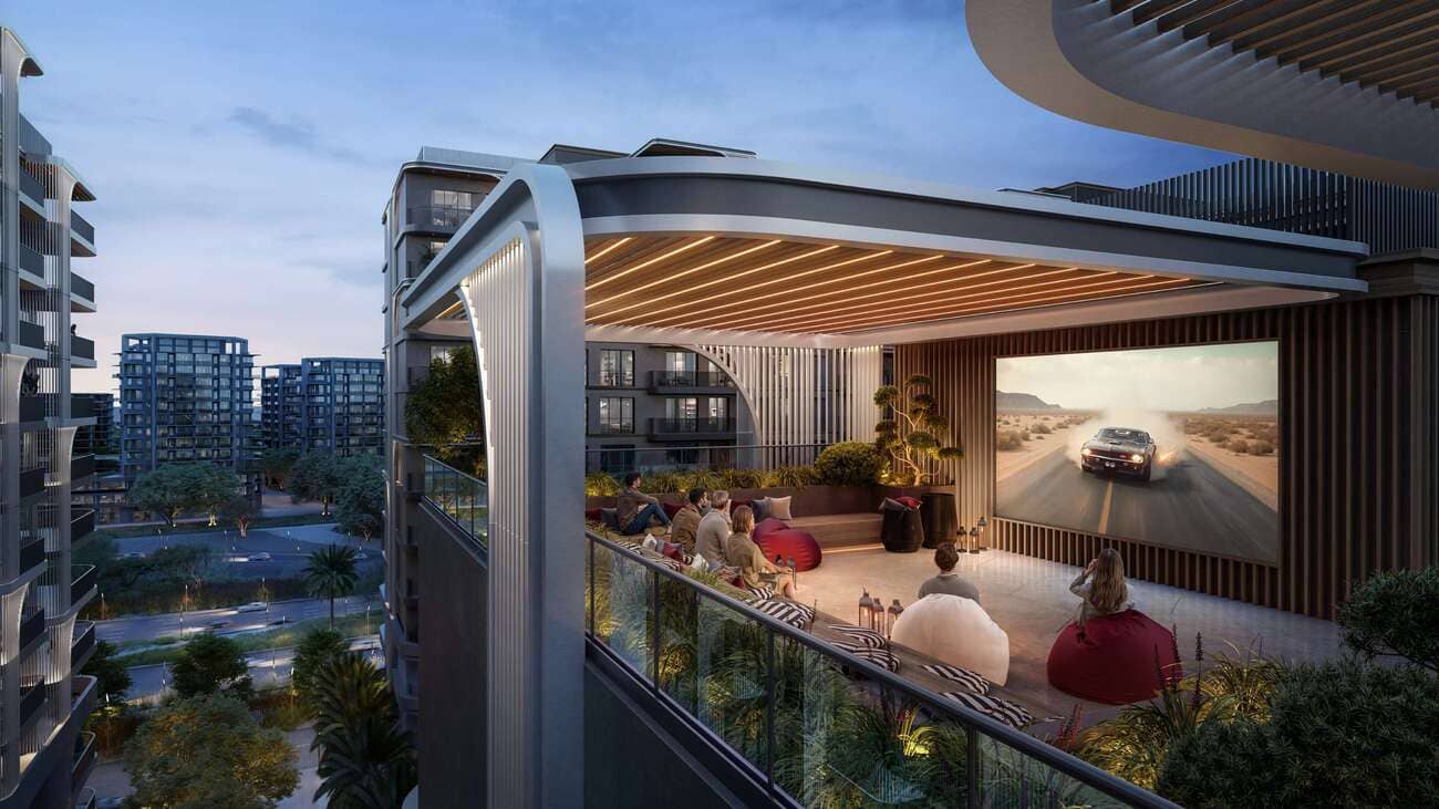 Manarat Living 3 amenity Rooftop Cinema - Al Saadiyat island, Dubai - by ALDAR